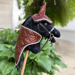 Ensemble d'accessoires Marron Hobby Horse : Licol + Longe + Couverture + Bonnet