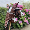 Ensemble d'accessoires Marron Hobby Horse : Licol + Longe + Couverture + Bonnet