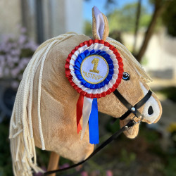 Flot bleu, blanc, rouge pour hobby horse