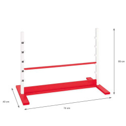 Obstacle de hobby horsing en bois - Rouge