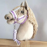 Licol et longe série Looky pour hobby horse - Mauve