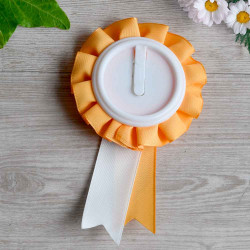 Flot rosette médaille pour hobby horse Land Satin Or