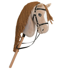 Hobby Horse A3 avec Filet, rênes et bonnet - Perlino