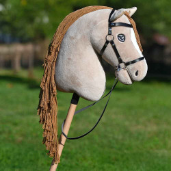 Hobby Horse A3 avec Filet, rênes et bonnet - Perlino