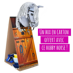 Pack Hobby Horse A3 Noir Frison + Filet + licol + bonnet bleu - Black Star