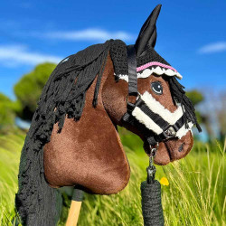 Pack Hobby Horse Harmony : licol et bonnet NOIRS