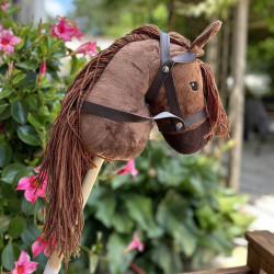 Tête de cheval à chevaucher gris - ByAstrup - Les jouets en bois