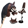 Pack Hobby Horse marron avec licol + longe + bonnet Marron