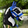 Hobby Horse Pie Noir avec licol + longe + bonnet bleu
